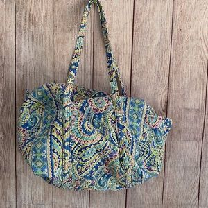 Vera Bradley Large Duffle Bag in Capri Blue